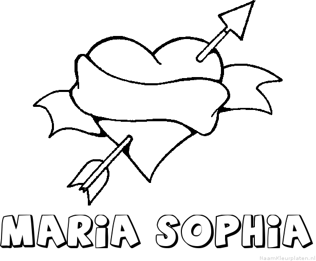 Maria sophia liefde kleurplaat